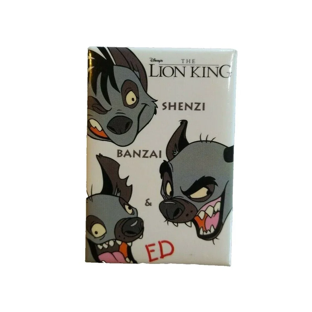 Disney The Lion King Shenzi Banzai Ed 3" x 2" Button Badge 1994 Movie Promotion - Picture 1 of 4